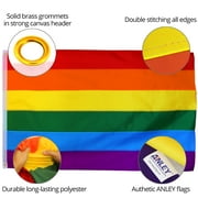 Anley 3 x 5 feet Rainbow Pride Flags - Gay LGBT Pride Day Month Parade LGBTQ Community Banner Flags