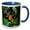 Blue/White, variant on 3drose, Funny Cute Deer Buck in the Forest Cartoon, 11oz Magic Transforming Mug
