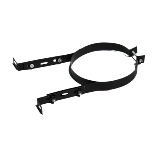 Soporte de tubo de chimenea de acero inoxidable portátil, soporte de pared resistente para 15 centímetros