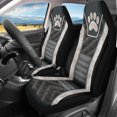 thumbnail image 2 of XYZCANDO Paw Print Design Auto Seat Covers for Man Thick Car Seat Covers Front Seats Washable Easy Install, for Van SUV Truck, 2 of 10