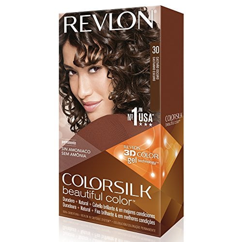 2 Pack Revlon ColorSilk Beautiful Permanent Hair Color (30) Dark Brown