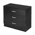 thumbnail image 4 of Tcbosik Modern Nightstand with 3 Drawers, 25.98" Wide Storage Chest Organizer for Bedroom/Home Office/Small Space, Black, 4 of 9