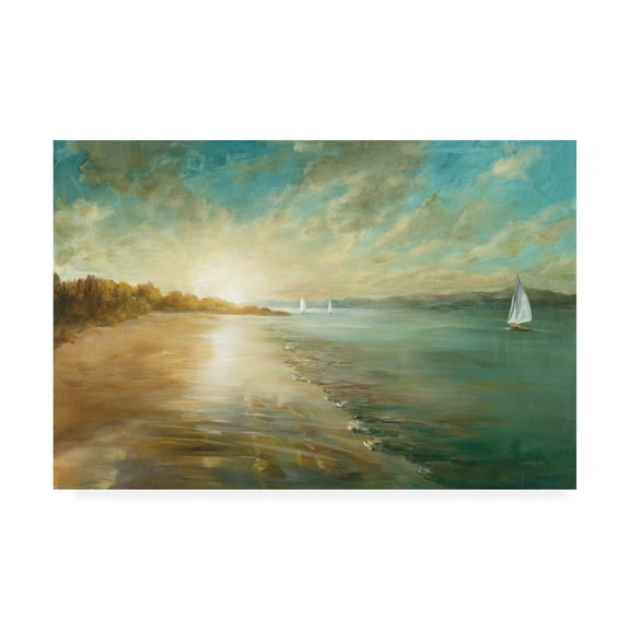 Trademark Fine Art 'Coastal Glow' Canvas Art by Danhui Nai