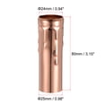 thumbnail image 3 of Uxcell 3 Inch Tall E14 Iron Candle Shape Socket Covers for Chandelier Rose Gold 10 Count, 3 of 7