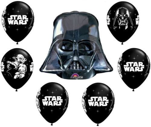 Star Wars Darth Vader Movie (7) Mylar & Latex Party Decoration Decor Balloons