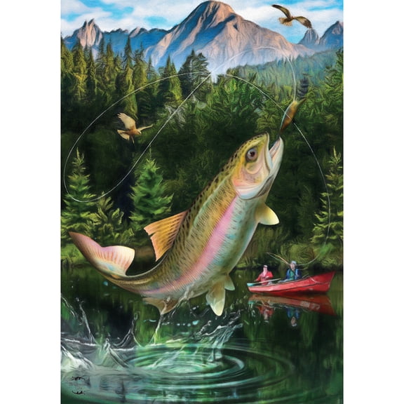 Briarwood Lane Summer Garden Flag 12x18 For Outdoor Gone Fishing For Summer Garden Flag Flags For Outside