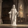 thumbnail image 7 of Richryce All-Weather 30-Inch Jesus Statue with Open Arms, Weighted Base – Large Religious Garden Decor for Patio, Lawn, Church, Indoor & Outdoor, 7 of 7