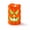 Orange, variant on Halloween Skull Flameless Candle, Purple LED Glitter Glow, Battery Operated Spooky Table Decor