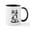 White/Black Inside, variant on CafePress - Calico Patches Mug - 11 oz Ceramic Mug - Novelty Coffee Tea Cup