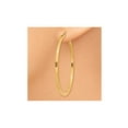 thumbnail image 2 of Gem & Harmony Extra Large Hoop Earrings in 14K Yellow Gold 2 inch (2.00 mm) for Women, 2 of 6