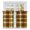 Brown, Orange, Green, variant on Orange Yellow Green Plaid Kitchen Curtains 45 Inch Length, Fall Gingham Rustic Tiers Curtains for Bathroom Bedroom Cafe, Light Filtering Small Window Treatment Short Tiered Drapes 2 Panels 42"Wx45"L