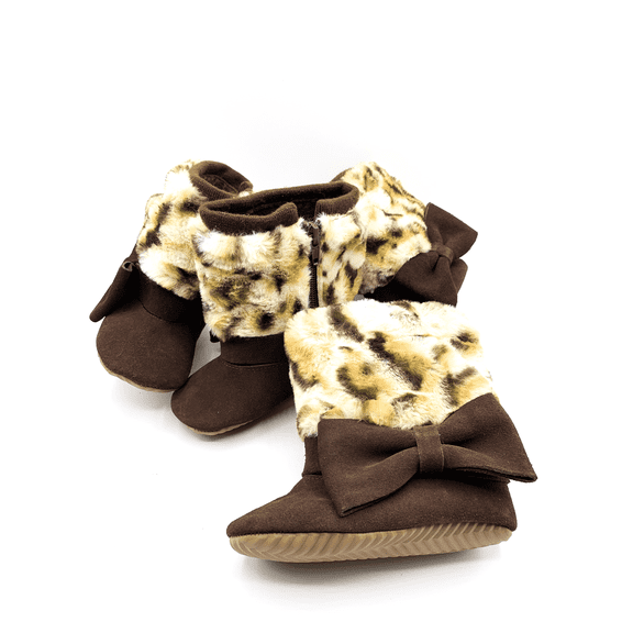 Little Girl Suede Fur Boots