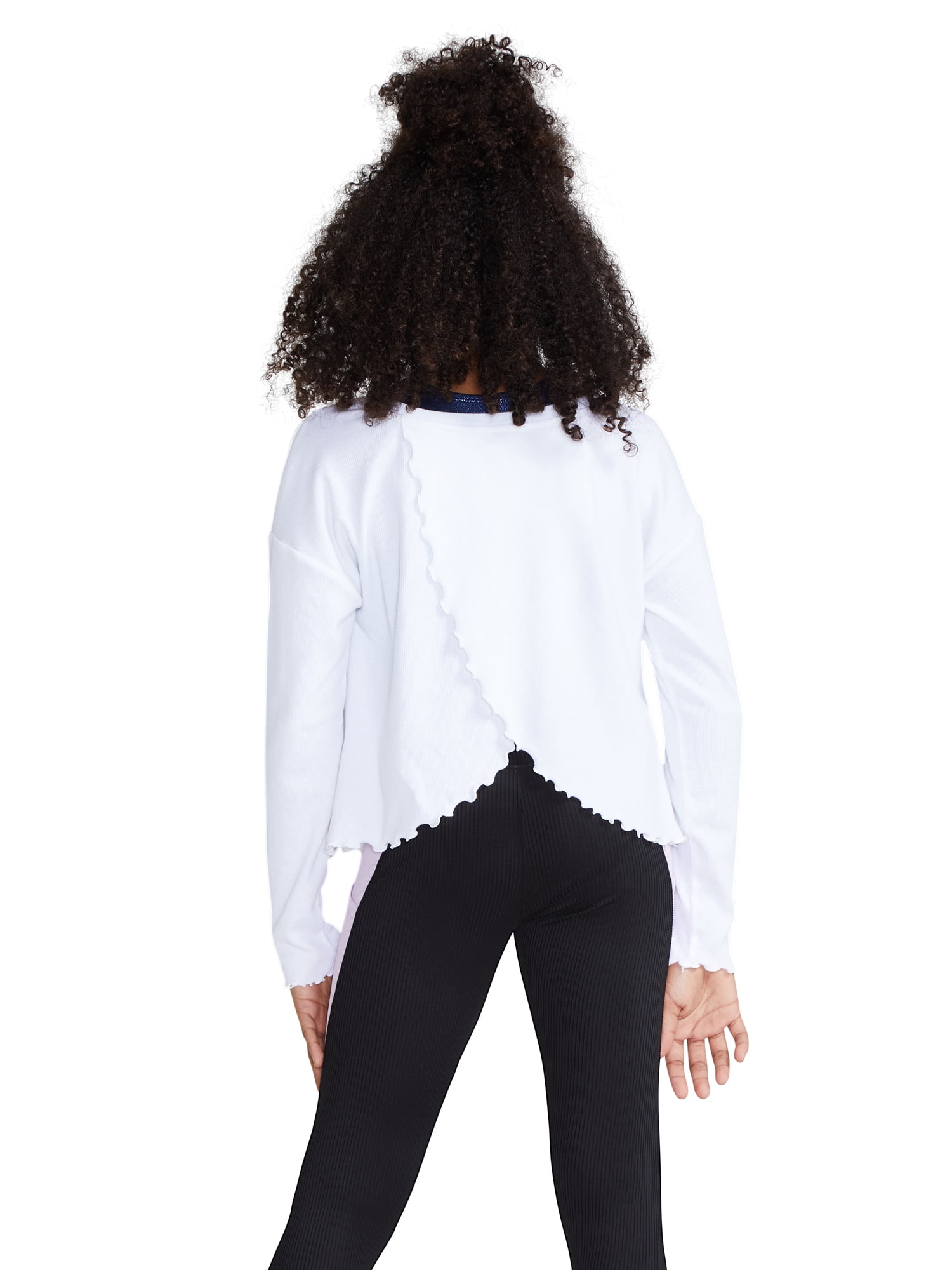 JUSTICE Girls Long Sleeve Collection X 2Fer Top, Sizes XS(5/6)-XL(16/18)