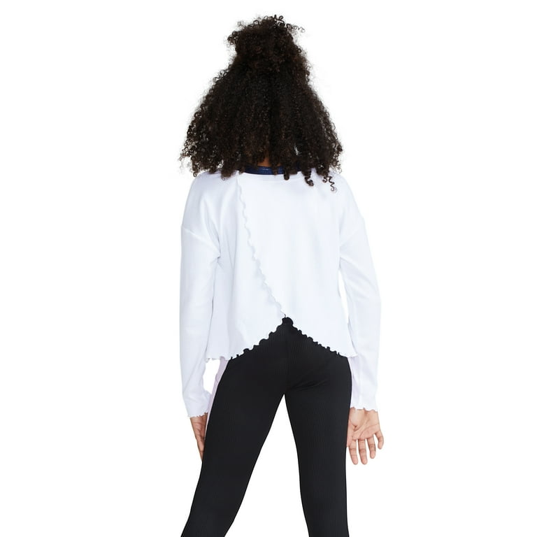 JUSTICE Girls Long Sleeve Collection X 2Fer Top, Sizes XS(5