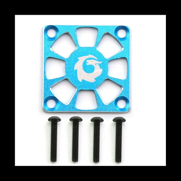 Cubierta de Ventilador de Enfriamiento de AleacióN de Aluminio 30X30 mm para RC Motor ESC Cubierta de ProteccióN de Ventilador de RegulacióN EléCtrica, Azul