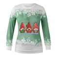 thumbnail image 4 of EGNMCR Chandail en Molleton de Noël pour Femmes T-shirt Imprimé d'Hiver Manches Longues Blouse Col Rond Hauts Décontractés, 4 of 4
