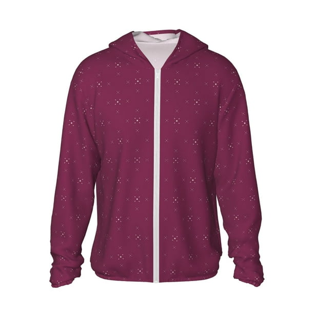 Fotbe Small Stars Chaqueta con Protección Solar UPF 50+ para Hombre y Mujer, Camisa con Capucha y Bolsillos-Small
