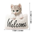 thumbnail image 3 of BKER Resin Ornament Pillow Cat Yellow Gray Cute Ornament Desktop Decoration Indoor Ornament Decoration Bookshelf Decoration Bedside Decoration Computer Desk Decoration, 3 of 5
