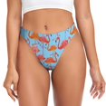 thumbnail image 1 of Fotbe Flamingo Tanga Sin Costuras para Mujer con Estampado – Panties Invisibles, Transpirables y Cómodos para Uso Diario-XX-Large, 1 of 6