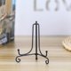 thumbnail image 3 of 2pcs Black Iron Easel Plate Display Holder Stand, 3 of 5