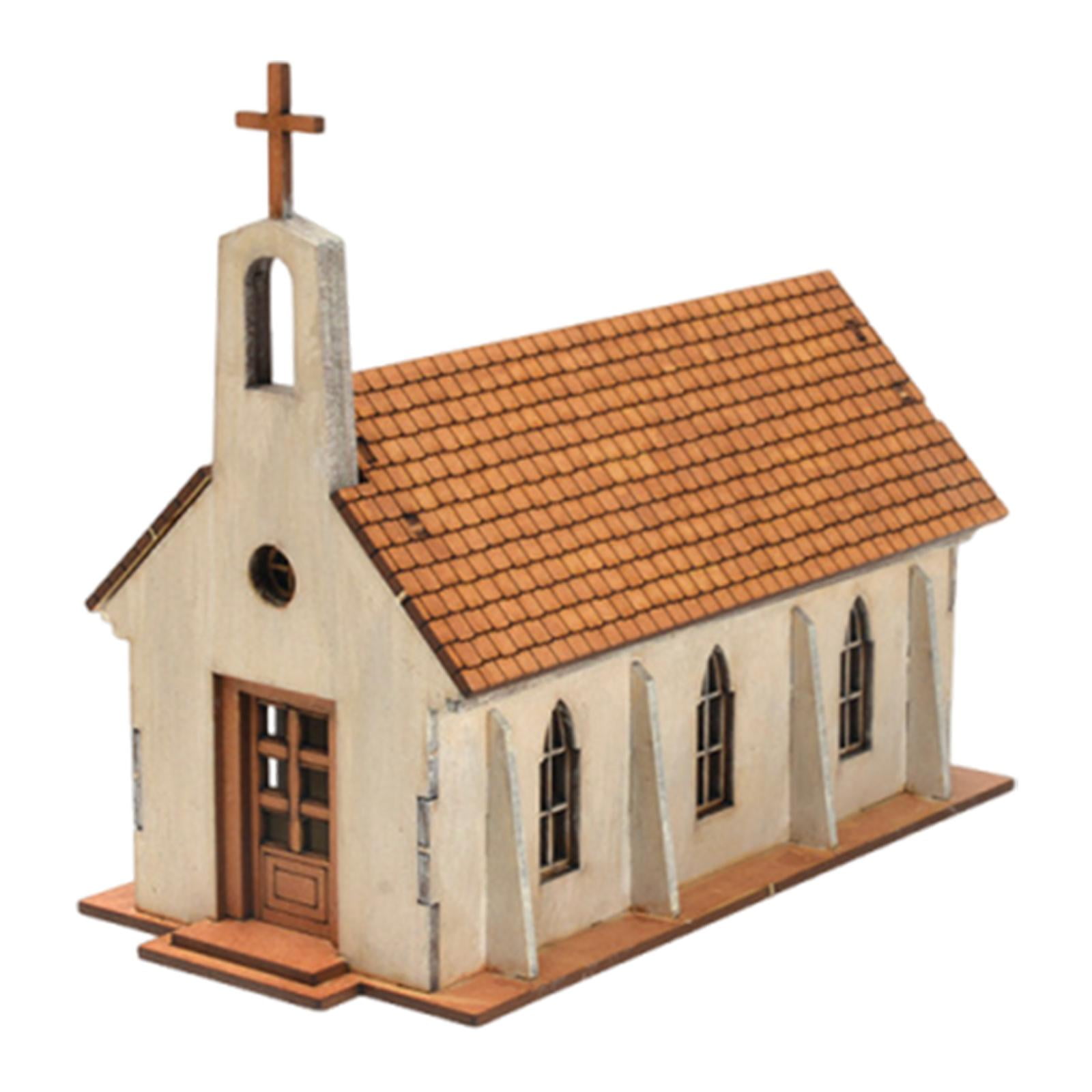 Model Hobby Building Kits Miniature House Wood Construction for Kids Learning Fairy Garden Decor