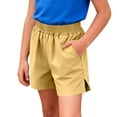 thumbnail image 6 of CYRBOKO Toddler Girlss Shorts, Elastic Waist 2026 Running Casual Kids Summer SHORTS Yellow Size 2-3 T, 6 of 9
