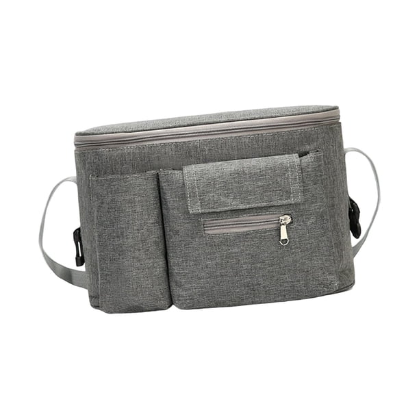 Bolsa organizadora para bebé, portavasos, cochecitos, bolsa para artículos de bebé. Gris