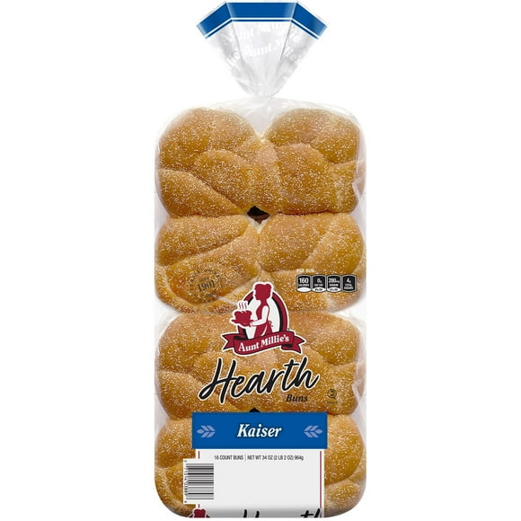 Aunt Millie's Hearth Kaiser Hamburger Buns 16 ct.