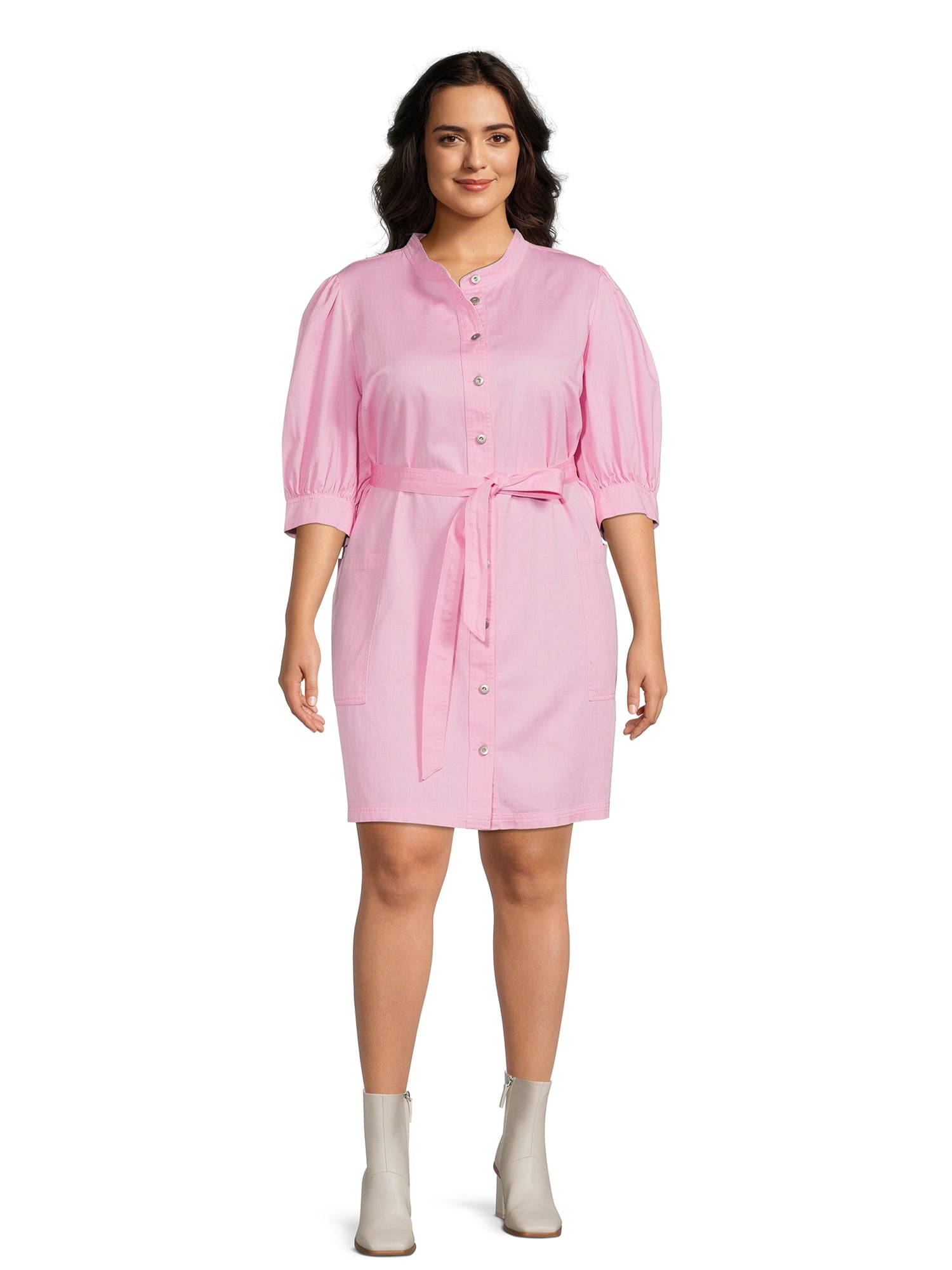 beskæftigelse by Ferie The Get Women's Plus Size Utility Mini Dress - Walmart.com