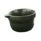 thumbnail image 3 of Cuenco de cerámica para matcha, portátil, 300 ml, con boquilla, para preparar té matcha chawan Verde oscuro, 3 of 7