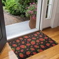 thumbnail image 2 of Red Strawberry Plants Fruit Pattern Black Pattern Door Rugs,Washable Non Slip Door Mats Indoor,Decorative Door Mats,Entry Mat Indoor for Entrance,Bedroom,Kitchen,Bathroom,17"x30", 2 of 6