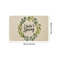thumbnail image 3 of Yhmxh Spring Welcome Doormat Outdoor Entrance Spring Flower Door Mat Non Slip Decorative Outdoor Doormats Front Door Mats for Indoor Rustic Home Yard Party Decor, 15.75" x 23.62", 3 of 6