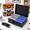 Black, variant on Aluminum Alloy Trading Card Storage Case, Colorful, Holds 600+ Toploaders, 15.75 x 12.36 x 6.26 Inches