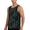 Giroia Lavender Flowers for Men's Workout Tank Tops Sleeveless Mesh