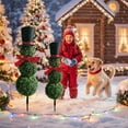 thumbnail image 7 of ChicYu Christmas Snowman Tree Artificial Ground Stake Realistic Looking Weather-proof Easy to Install for Garden Yard Patio Holiday Festive Decor, 7 of 7