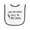 White and Black, variant on Inktastic One Day, Daddy Will Be My Caddy Kids Golfing Baby Terry Cloth Bib