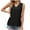 Black, variant on Annhoo Women's Cotton Linen Tank Tops Lightweight V Neck Sleeveless Tanks Summer Breathable Wide Strap Tanks