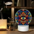 thumbnail image 6 of Salouo Vibrant Psychedelic Eye for Round Acrylic Night Light - Acrylic Sheets with LED Light Lamp Base - Decorative Night Lamp for Restaurant Bar Cafe Shop Room Decoration, 6 of 9