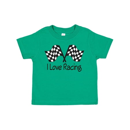 

Inktastic I Love Racing Gift Toddler Boy or Toddler Girl T-Shirt