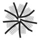 thumbnail image 5 of Raindrops 50Ud Peines Para Pelucas Negro Con 7 Para Fijación Y En El Uso, 5 of 7