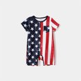 thumbnail image 3 of PatPat Independence Day Family Matching Stars & Striped Print Spliced Halter Neck Sleeveless Dresses and T-shirts Sets, 3 of 10