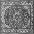 thumbnail image 1 of Ahgly Company Indoor Square Medallion Gray Traditional Area Rugs, 7' Square, 1 of 1