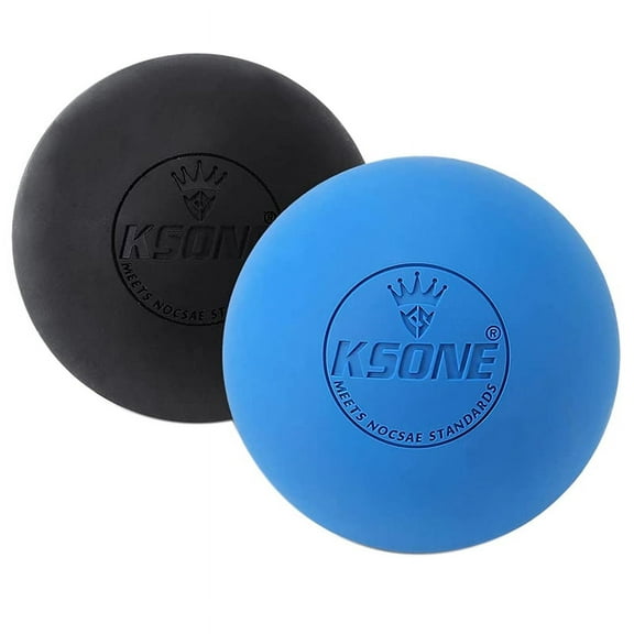 2 x lacrosse massage ball-blue&black