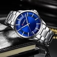 thumbnail image 4 of Curren Simple Men's Watches Quartz Luminous Hands Stainless Steel Band Classical Business Wristwatches New - Quartz Wristwatches, 4 of 6