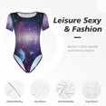 thumbnail image 4 of Sigee Planets Stars And Galaxies1 for Bodysuits for Womens Round Neck Short Sleeves Onesie Womens Jumpsuits-X-Large, 4 of 7