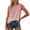 Pink, variant on CAIXIA Womens Summer Tops Boho Shirts Crewneck Sleeveless Tank Tops Flowy Lace Hem Casual Blouses Clothing Trendy 2026