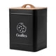 thumbnail image 1 of Tarro para galletas, caja para hornear, contenedor para almacenar alimentos, para dulces, harina Negro, 1 of 9