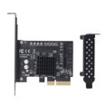 thumbnail image 2 of PCI E4 To 6Gbps Expansion Adapter, RAID Card IPFS SATA3.0 Expansion Adapter 88SE9230 Chipset PCB PCI E4X Port  for Faster Transmission, 2 of 7