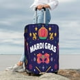 thumbnail image 4 of Uemuo Happy Mardi Gras Printed Washable Luggage Cover - Fashion Suitcase Protector Fits 18-32 Inch Luggage -Large, 4 of 9