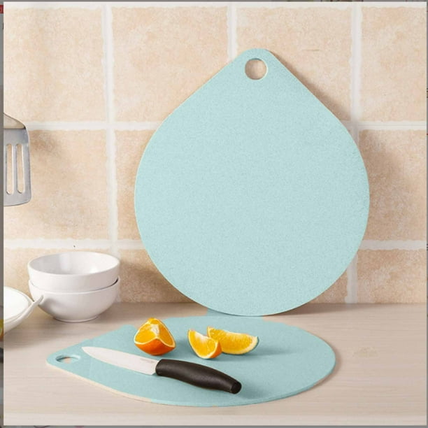 onlyliua Liquidación Tabla de Cortar Multifuncional de Fibra Tabla de Cortar Japonesa con Forma de Gota Tabla de Cortar de Plástico de Grado Doble para Pasta